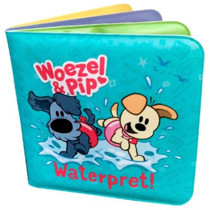 1030694 Woezel en Pip badboekje waterpret boekje opengeslagen