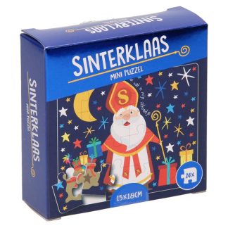 1560797 Sinterklaas mini puzzel Sinterklaas met cadeaus