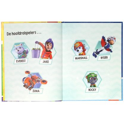 1561072 Paw Patrol leesboek de pups redden een kleine pinguin de hoofdrolspelers