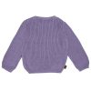 24083005 Frogs and Dogs sweater gebreid rib blue mauve smart club achterkant