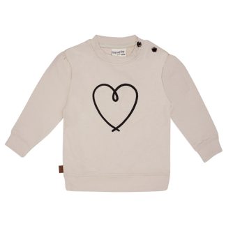 24085003 Frogs and Dogs sweater heart amour beige