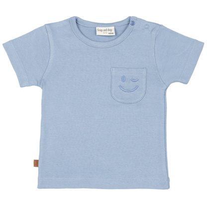 25025003 Frogs and Dogs t-shirt smile lichtblauw voorkant