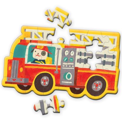 356501 Mudpuppy puzzel mini brandweerwagen puzzel