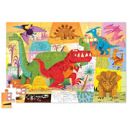 3843003 Crocodile Creek puzzel in blik dinosaurus 50st puzzel