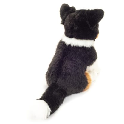 919568 Hermann Teddy Collection knuffel Tricolor Border Collie zittend achterkant