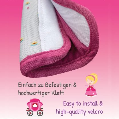 Heckbo autogordelbeschermer prinses klittenbandsluiting