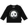 Lucky no.7 longsleeve panda zwart