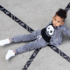 Lucky no.7 longsleeve panda zwart - Afbeelding 4