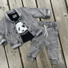 Lucky no.7 longsleeve panda zwart - Afbeelding 5