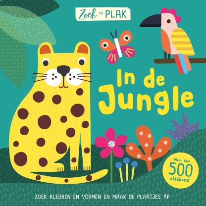 Lantaarn zoek en plak boek in de jungle