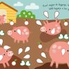 Lantaarn zoek en plak boek op de boerderij pagina 8 en 9
