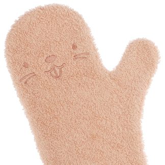 Nifty baby shower glove bever pink detail