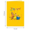 Papercrush pop-up kaart De Muis verjaardagspolonaise voorkant