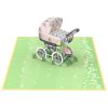 Papercrush pop-up kaart kinderwagen binnenkant