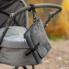 Reer verschoningsmat organizer grijs mat aan kinderwagen