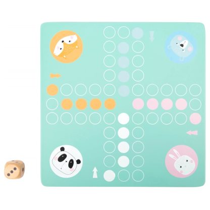 Small Foot bordspel Ludo pastel inhoud