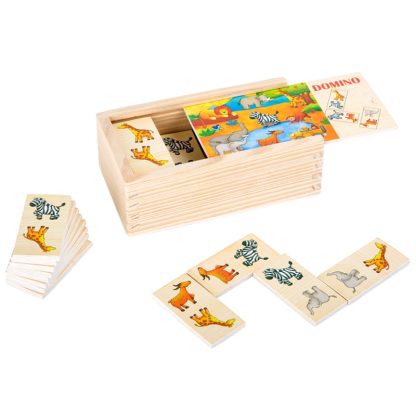 Small Foot houten domino safari