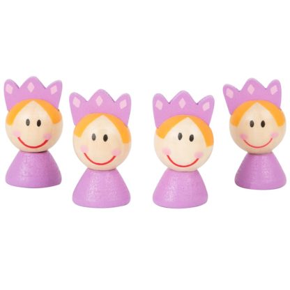 Small Foot houten ludospel prinsessen paarse prinsessen