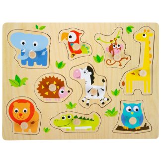 Small Foot houten puzzel dierentuin