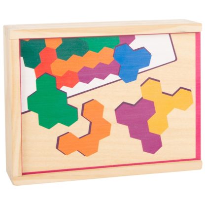 Small Foot houten puzzel zeshoek verpakking