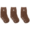 Stuckies | sokken anti-slip 3-pack bruin - Afbeelding 2