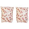 Swim Essentials zwembandjes panterprint old pink 2-6 jaar
